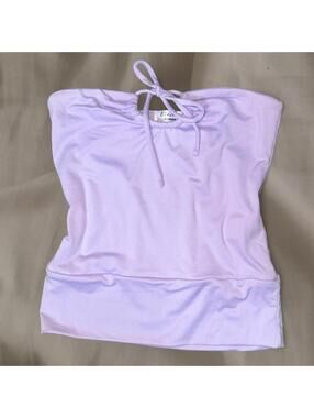 Lilac Strapless Tube Top | Y2K